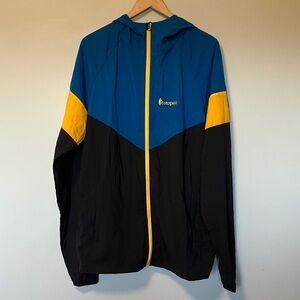 Cotopaxi Men's Vibrant Blue and Black Windbreaker